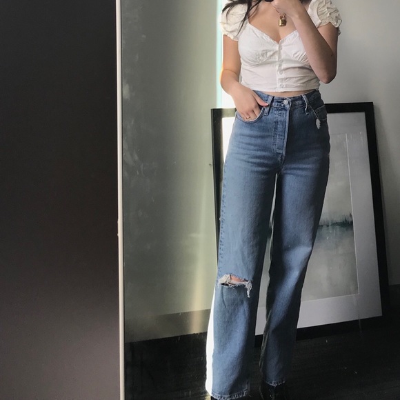 Levis Ribcage Straight Jeans Haters 